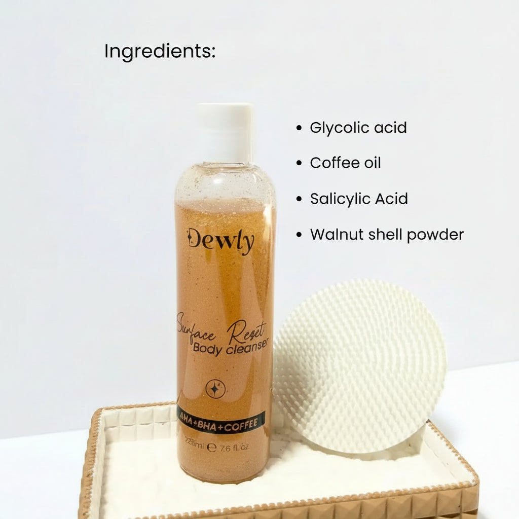 exfoliating cleanser by Dewly
